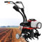 Gartenfräse Benzin Motorhacke 55CC 4-Takt Mini Pflüger Grubber Kultivator,10500 U/Min Professionelle Bodenhacke Geeignet,FräSbreite 400 Mm, FräStiefe 200 Mm