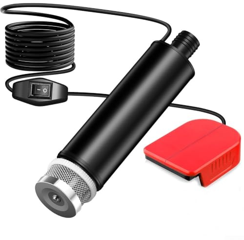 UrbanHui Cordless Submersible Water Pump, Submersible Water Pump for Dewalt 18V Battery, Cordless Battery Powered Water Transfer Pump for Tub Pond Garden Camping Draining(for 48-11-1862)