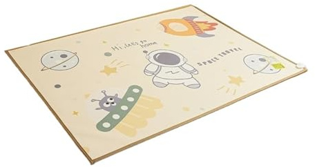 Graphene Carbon Crystal Bodenheizung Pad Elektrischer Teppich Kinder Cartoon Heizung Krabbelmatte Bodenmatte Wohnzimmer Home Schnell Ansteigende Temperatur(Space Travel,100x150cm)