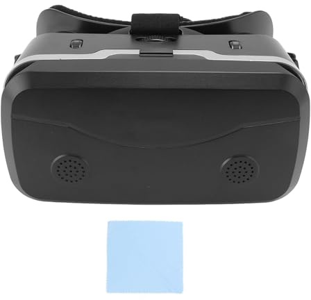 Plyisty VR-Headset, Virtual-Reality-Brille mit Schwammpolsterung für Telefone mit 4,7 Bis 7 Zoll Bildschirm, 58,5 Bis 70,5 Mm Augenabstand