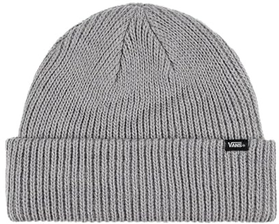 Vans Strickmütze mit Logo Cuff Core Micro Beanie weich mit Micro Patch auf Revers – Stil Micro Beanie für Erwachsene, Grau Micro Style, One size