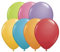 Qualatex 100 Ballons, 11 - 28/30 cm Standard, Pastell Assorted - Sortiert