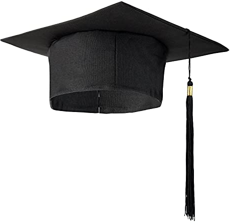 Schramm® Doktor Bachelor Hut 28x28cm Uni Diplom Hut Abschlussfeier Doktorand Absolventenhut Abschlusshut