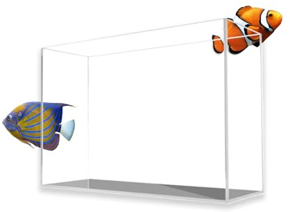 AquaTop HCA-12GT (12.7 GAL) acuario bajo hierro sin borde