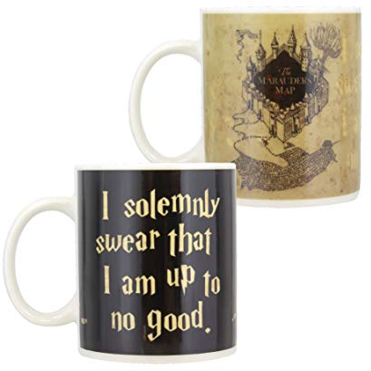 Paladone Marauders Map Heat Changing Mug - Harry Potter Heat Sensitive Color Change Mug, (PP5112HPV2)