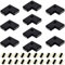 BoHong 5pcs LED Strip Eckverbinder L- Form Verbinder LED Band Schnellverbinder RGB 5050 3528 2835 LED Streifen Anschluss 4 Polig LED Stripe Steckverbinder Stecker Connector, Schwarz