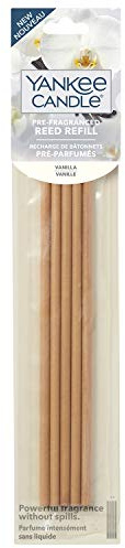 Yankee Candle Duftstäbchen-Nachfüllpackung für Reed Diffusor, Vanilla, 5 Stück