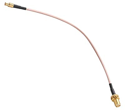 Othmro 1 x RF-Koaxial-Stecker-Adapter, SMA-Buchse auf MCX-Stecker, verkupfert.