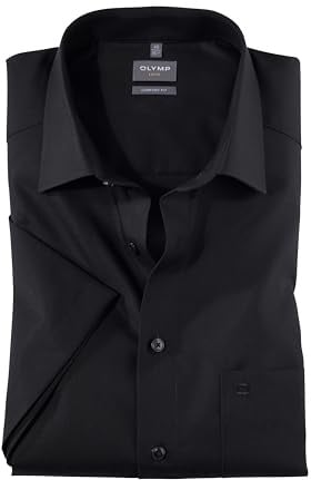 OLYMP Herren T-Shirt V-Ausschnitt Schlank 080412 | T-Shirt, Saum, Body Fit, 94% Baumwolle/6% Elasthan