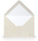 PAPERADO 25 Briefumschläge Terra Vanilla Creme Beige - 100 g/m² Kuvert Ohne Fenster 11,4 x 16,2 cm - Umschläge mit Nassklebung spitze Klappe