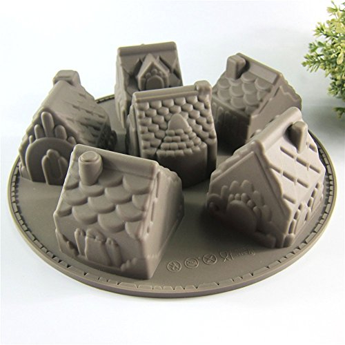 Moule Coquillage Silicone - Forme Château de Moule en Slicone Antiadhésif, Moulle 3D Slicone Pâtisserie Pour Muffins, Cupcake, Chocolat, Pudding Et Gelée