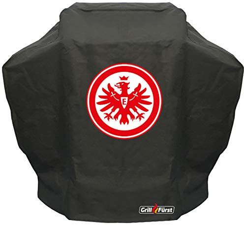 Grillfürst Grill Abdeckhaube Eintracht Frankfurt - robuste Grill-Abdeckung 131 x 47 x 121 cm, wetterfest und wasserdicht, für Napoleon Rogue, Landmann Triton 2, Rösle Videro G3