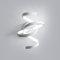 Tealight Applique da Parete Interno, Moderno 20W 2200LM LED Bianco Freddo, Lampade a Muro a Spirale in Acrilico, per Comodino, Sfondo TV Soggiorno Studio