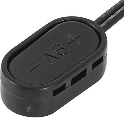 9V Battery Connector, 9 Volt Battery Connector, 17cm / 6.7in Length Black Battery Snap Connector Battery Connectors Battery Clip Converter for Guitar Effect Pedal