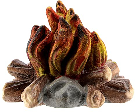 Lagerfeuer Grödnertal Holz für Krippe Rainell 11cm