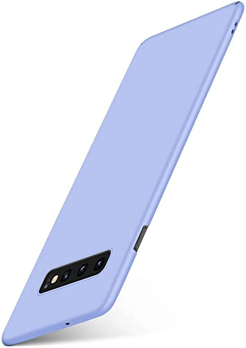 moex für Samsung Galaxy S10 Hülle Ultra Dünn, Schutzhülle mit erhöhtem Kameraschutz, Slim Cover Hardcase Backcover, Dünnste Handyhülle Minimalistisch Alpha Case, Pastell Flieder