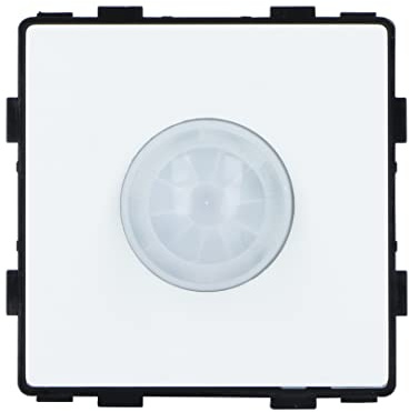 Luxus-Time Touch Lichtschalter Wandschalter LUX SERIE Glas Sensor Schalter Wechselschalter Schuko Steckdosen USB Cat Weiß Schwarz Gold (Modul: Bewegungsmelder, Weiß)