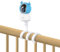 KAWA Babyphone Halterung, Universal Baby Monitor Halterung für Krippe, Flexible Babyphone Halterung, Kompatibel für alle 1/4 Dreifach-Loch-Babyphon-Kamera, Ohne Werkzeug oder Wandschäden - Weiß