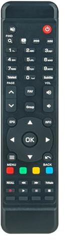ALLIMITY Fernbedienung Ersatz passend für AMIKO Pure OTT Receiver HiS-4100, HiS-4300, HiS-1000, HiS-2000, HiS-3000, HiS-1100