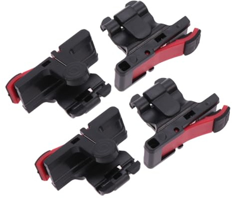MAGICLULU 4 Stück Gamecontroller für Handyspiele, Rote Trigger | Abs und Metall, Stabile Fixierung, Einfache Installation, Mobile Nutzung Tablette und Smartphone
