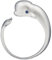 Miniblings Beluga Wal Ring Fingerring Walfisch Silber Blaue Augen - Origineller Modeschmuck I Fingerring mit Motiv I verstellbar one Size