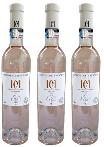 MAISON SARELA | Domaine Coste Moynier, Vin Rosé Kasher 2023 Rav Rottenberg, Lot de 3 Bouteilles X 50 cl | AOP Languedoc, Kosher Wine