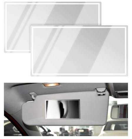 2 Stück Sonnenblende Spiegel Auto Spiegel Sonnenblende Auto Kosmetikspiegel Sonnenblende Spiegel für Sonnenblende Makeup Spiegel Auto Visier Spiegel Auto sonnenblende für Auto LKW SUV 15 * 8cm