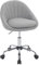 WOLTU Homeoffice Stuhl, Bürostuhl ergonomisch, Schminkstuhl drehbar, Drehstuhl mit Rollen, Schreibtischstuhl 150 kg belastbar, für Arbeitszimmer Schlafzimmer, Atmungsaktiver Stoff, Grau, BS168gr