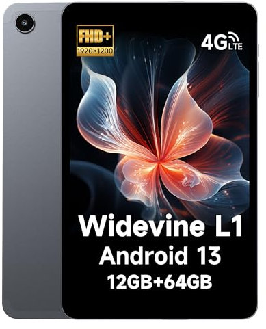 ALLDOCUBE iPlay 50 Mini Tablet Android 13, Widevine L1 Tablet 8,4 inch FHD 1920x1200 Incell IPS, 12(4+8) GB RAM 64GB ROM/TF 512GB, Tablet PC Octa-Core, 4G LTE Bluetooth 5.0, Google GMS/GPS