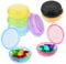 8pcs Small Pill Box Cute Portable Pill Case Travel Pills Organizer Box Medicine Dispenser Earplug Container Vitamin Holder Liver Oil Storage Case for Women Men Pocket Purse Briefcase