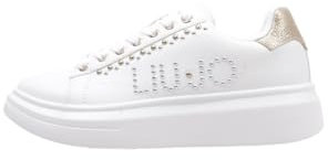 LIU JO Scarpe Sneaker Babol 02 Ecopelle White/Light Gold D25LJ40 4F4755 EX096 S1052 35
