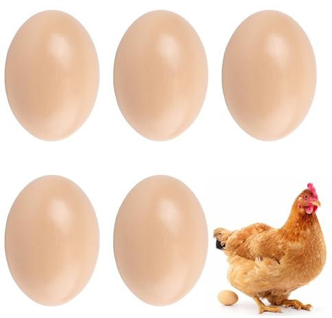 Holzeier Nesteier für Hühner,Holzeier zum Bemalen,Hölzerne Eier,Gefälschte Eier,Holzeier für Hühner,Holz Eier,Holzeier Graffiti,Künstliche Holzeier für DIY Malerei Hölzernen,Ostereier,5 PCS