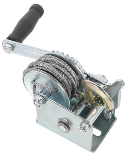 GETAJGHSD 500lbs Handseilwinde Handkurbel-winde Mit Stahlseil Tragbar Und Vielseitig Einsetzbar Für Boote Und Heimwerkerprojekte Ergonomischer Griff Für Müheloses Arbeiten