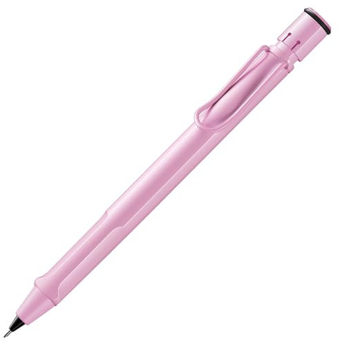 Lamy safari lightrose Druckbleistift - klassicher Minenbleistift mit ergonomischem Griff & Gehäuse aus ASA-Kunststoff - Bleistift mit Feinstrichmine M 41 in Strichbreite 0,5 mm & Radiertip