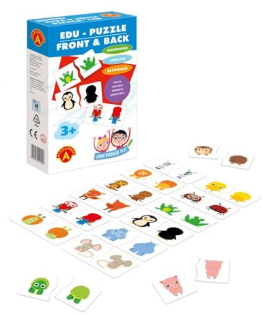 Alexander Toys - Edu Puzzle - 'Front & Back' - Childrens Matching Puzzle - For Children ages 3+