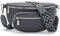 Sasrymnl kleine bauchtasche damen Dunkelgrau umhängetasche damen klein gürteltasche Veganes Leder brusttasche handtasche crossbody bag