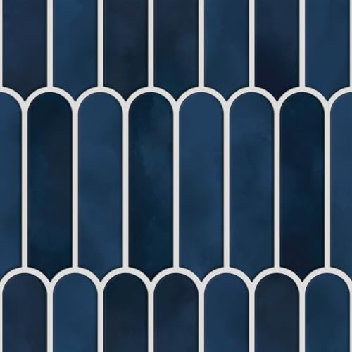 HPNIUB 10 Sheets Self Adhesive Wall Tiles,Stick On Wall Tiles Kitchen Splashbacks for Walls,Tile Stickers Peel and Stick Backsplash Splashback Decals Tile 30x30cm (Navy Blue)