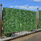 Haie de lierre artificiel pour extérieur, jardin, balcon, 2 x 2 m, panneau mural vert