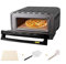 Forno Elettrico per Pizza | Forno per Pizza in Acciaio Inox con Touch Screen, Cottura Fino a 430°C con pala per Pizza Taglia Pizza e Pietra per Pizza, Potenza mas 2200W Pizze da 3 min Senza Girarle