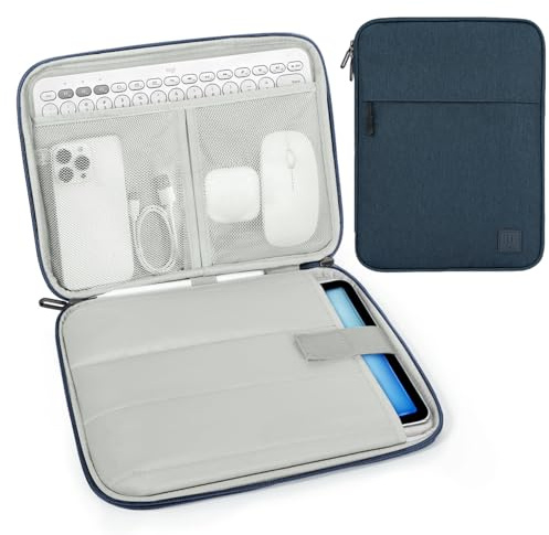 Dadanism 9-11 Pulgadas Funda Bolsa Protectora Acolchada, Añil
