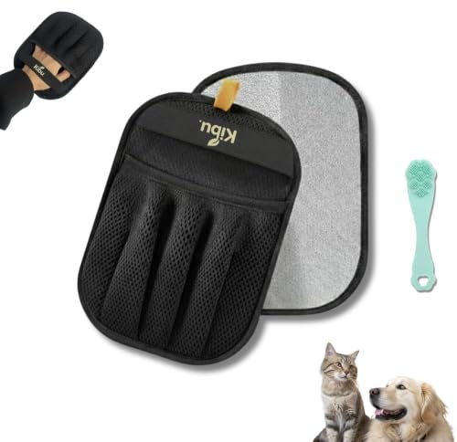 Kibbu. 2 Piezas Guante Quitapelos Electrostático De Doble Cara Para Perros Y Gatos Guantes Quitapelos Para Mascotas Purepath Para Sofás Alfombras Coches Y Muebles Un Mejor Cepillo Reutilizable