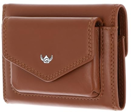 Golden Head Leder Geldbörse Polo RFID Protect Minischeintasche 1079 Cognac braun
