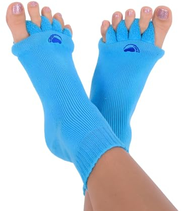 Happy Feet Original Fußausrichtungssocken mit Zehentrenner BLAU M