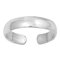 Bague d'orteil, Bague de pied, Largeur 4mm, Argent sterling 925, Taille ajustable, Modèle 9