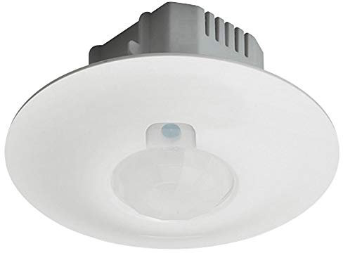 Legrand 048807 Détecteur de Mouvement Autonome Eco2 3 Fils avec Neutre, Fixation Plafond avec Portée Ø8m