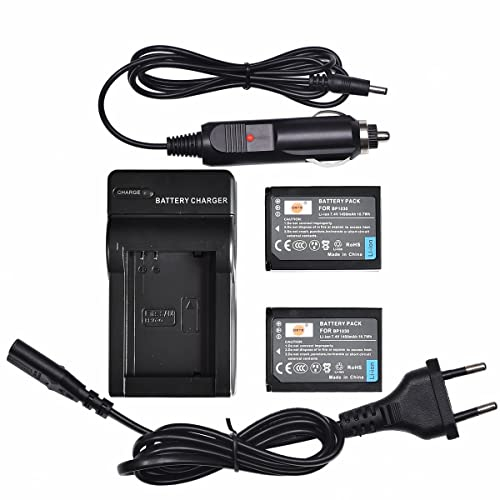DSTE®(2 Pack) Ersatz Batterie und DC124E Reise Ladegerät Compatible für Samsung BP-1030 NX200 NX210 NX300 NX300M NX500 NX1000 NX1100 NX2000 Digital Kamera als BP1030 BP1130 ED-BP1030