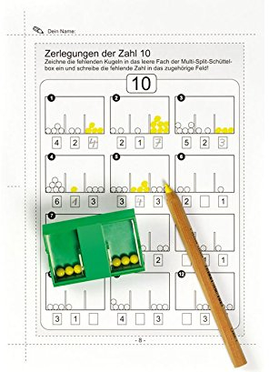 Betzold - Multi-Split-Set, Schüttelbox Zahlen zerlegen - Mathematik Rechenhilfe