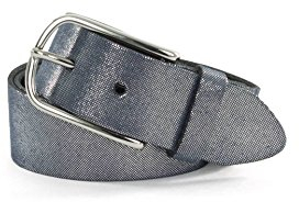 Vanzetti Ledergürtel marineblau