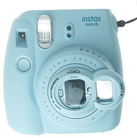 FoRapid Mini objectif à selfie avec miroir autoportrait pour appareil photo instantané Mini 9 Mini 8 Mini 7 et Polaroid 300 (Mini 9/8/7 Bleu clair)
