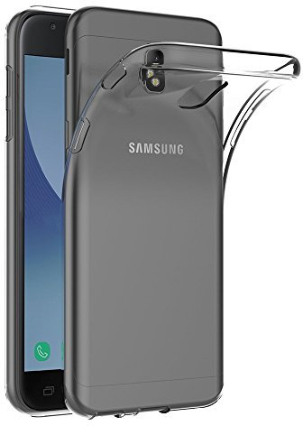 COPHONE® Coque de Protection Compatible avec Samsung Galaxy J3 2017 J3 Pro J330 Etui Transparent antidérapent Coque en Silicone Transparente